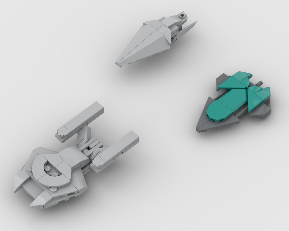 Lego Star Trek Mini Model Pack 2 U.S.S. Equinox, U.S.S. Dauntless, U.S.S. Relativity