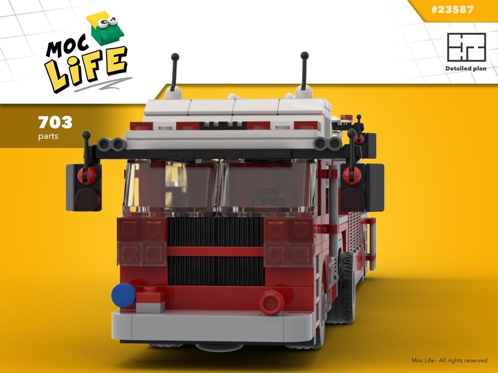 Lego Tiller fire engine