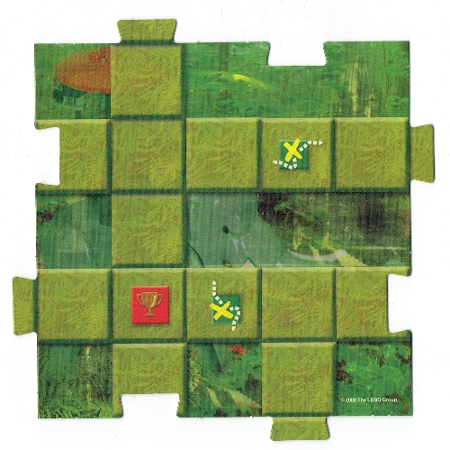 Lego Game Board Square, Orient - Jungle 5 / [No Color/Any Color]