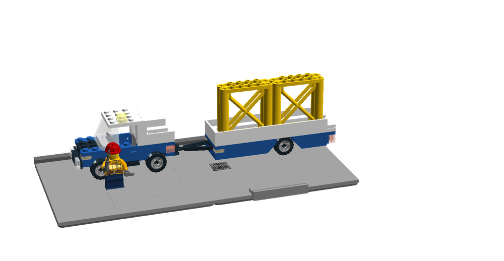 Lego 90´s City Construction Truck & Trailer