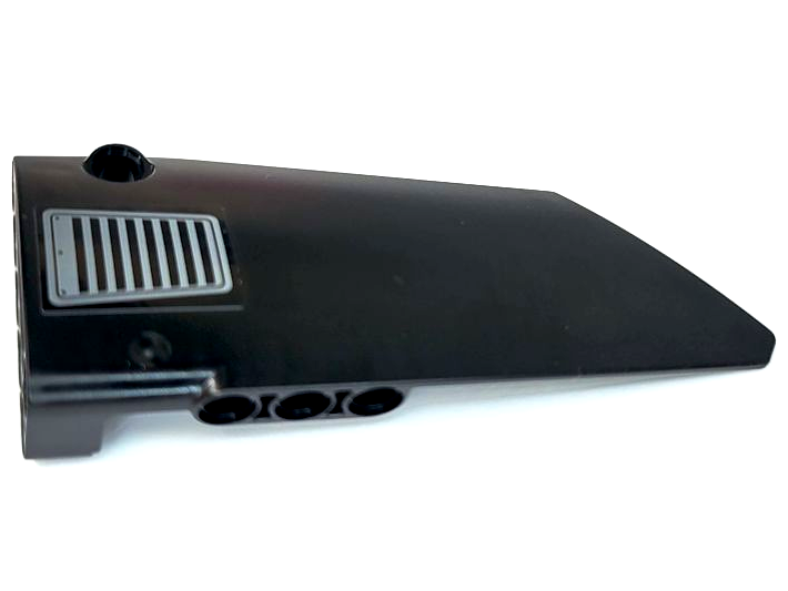 Lego Technic, Panel Fairing #17 Large Smooth, Side A with Dark Bluish Gray Air Vents Pattern (Sticker) - Set 8081