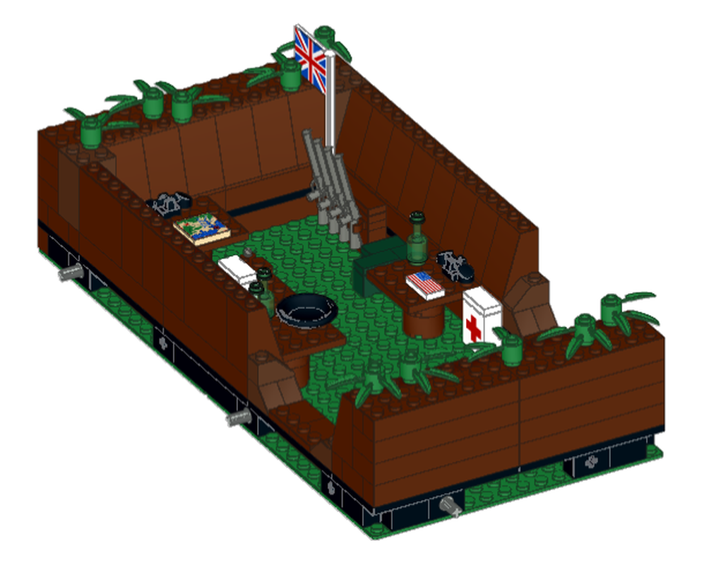 Lego WW1 Trench- Command Section