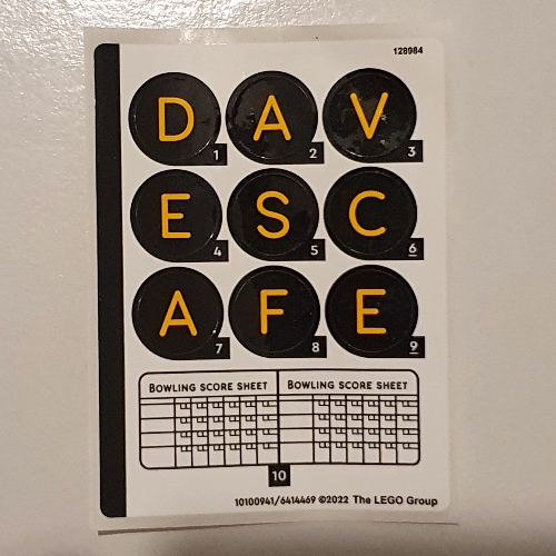 Lego Sticker Sheet for Set 910013-1 / [No Color/Any Color]