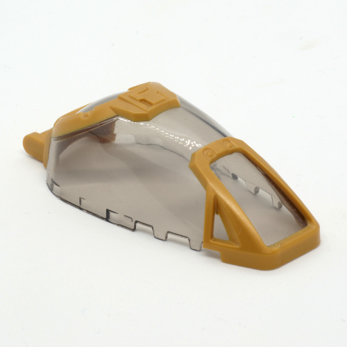 Lego Windscreen with Pearl Gold Frame Mold / Trans-Brown