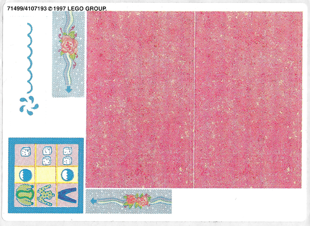 Lego Sticker Sheet for Set 3202-1