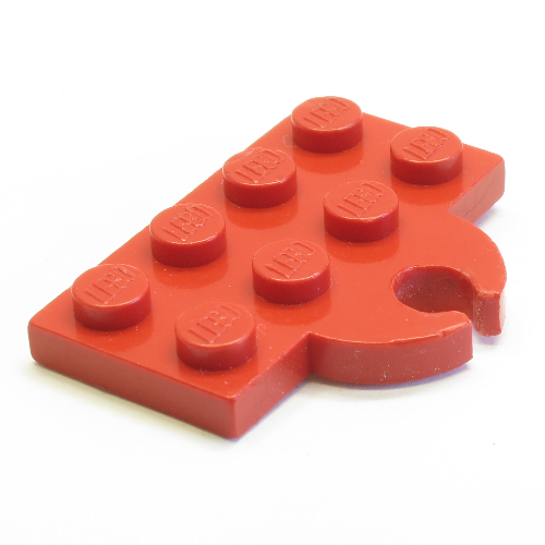 Lego Plate Special 2 x 4 with Train Coupler, Open for Magnet [Flat]