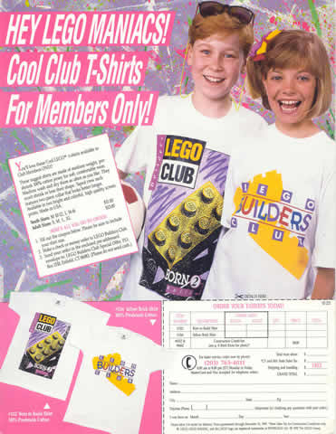 Lego 1992 Insert - Member Special Offers Builders Club (02-221)