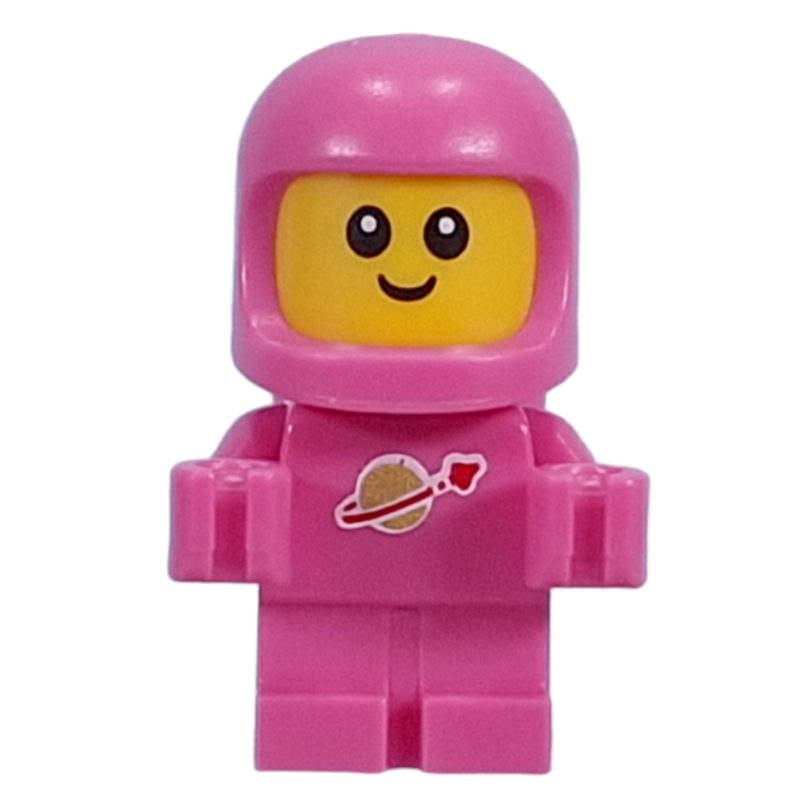 Lego Classic Space Baby, Dark Pink, White Pupils