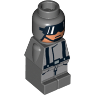 Lego Microfig AT-ST Pilot / Dark Bluish Gray
