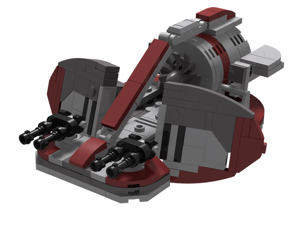 Lego Infantry Support Platform (ISP) Swamp Speeder MinfigScale