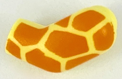 Lego Arm, Left with Orange Giraffe Spots Pattern
