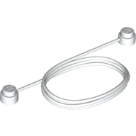 Lego String with End Studs 41L Overall / White
