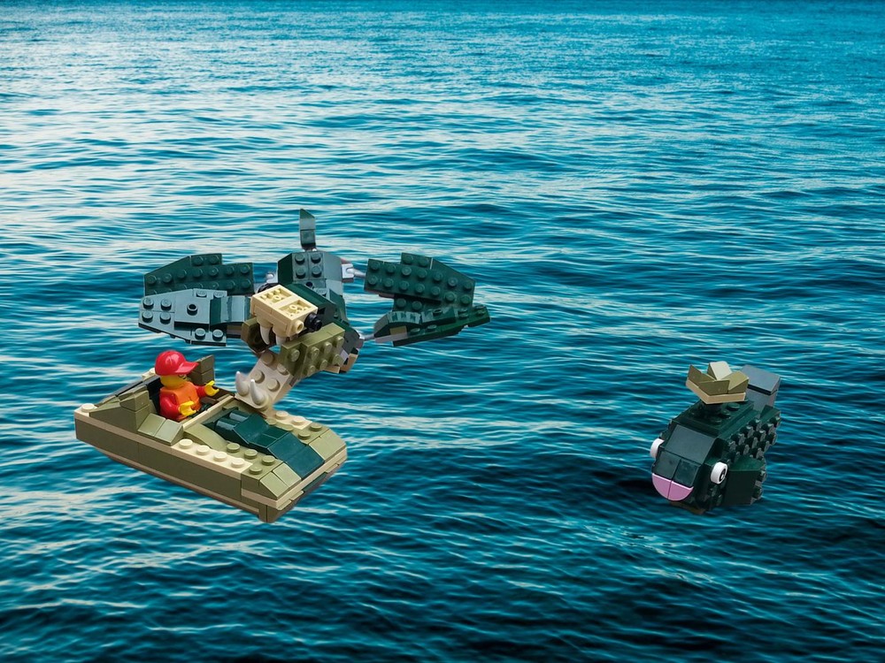 Lego Plesiosaurus attack!