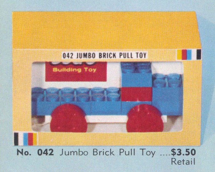 Lego Jumbo Brick Pull Toy