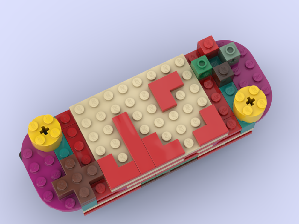 Lego Game console with Tetris