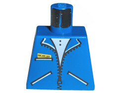 Lego Torso Zipper Jacket and 3 Pockets Pattern / Blue