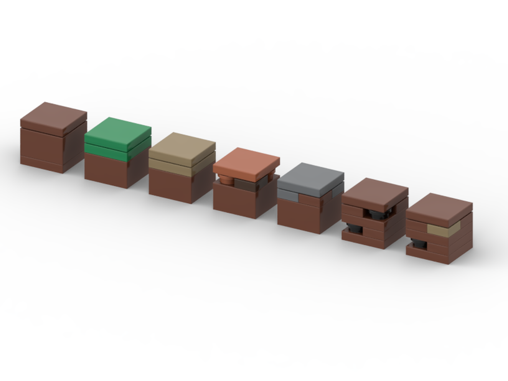 Lego Block Accurate - Series One - Block Packs - Dirt Types