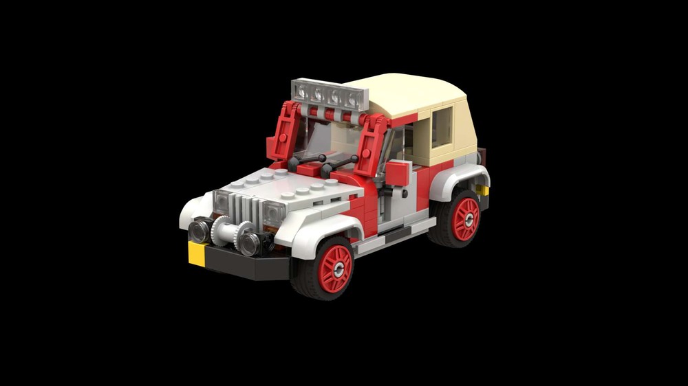 Lego Jurassic Park Jeep with top