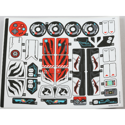 Lego Sticker Sheet for Set 71497-1 / [No Color/Any Color]