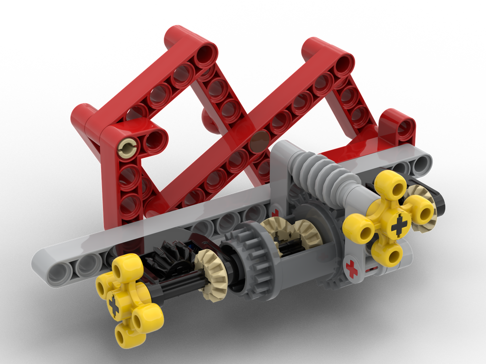 Lego Angle-Adjustable Reciprocating Linkage