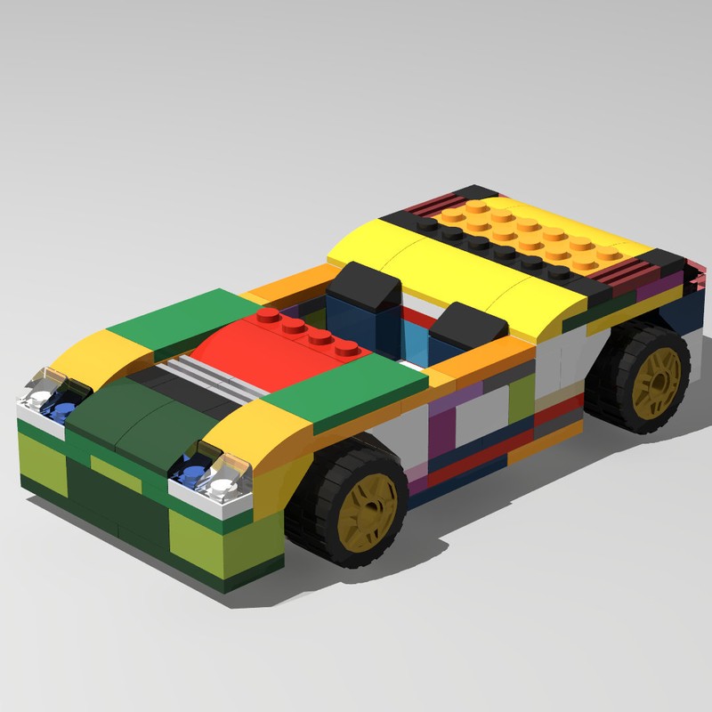 Lego 11014 Speed Championised: Windshieldless Car