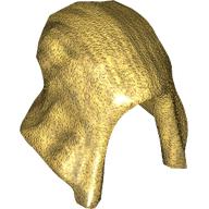 Lego Hood Long, Angular / Pearl Gold