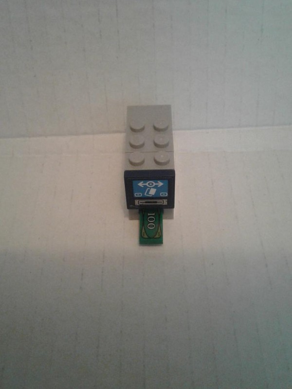 Lego ATM machine.