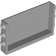 Lego Panel 1 x 6 x 3 with Studs on Sides / Light Bluish Gray