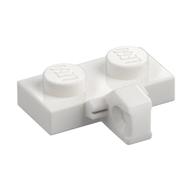 Lego Hinge Plate 1 x 2 Locking with 1 Finger on Side, with Groove / White