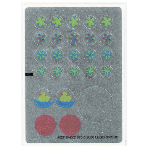 Lego Sticker Sheet 2 for Set 7586-1 / [No Color/Any Color]