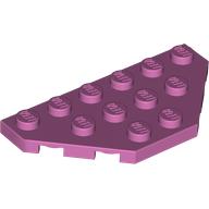 Lego Wedge Plate 3 x 6 Cut Corners / Dark Pink