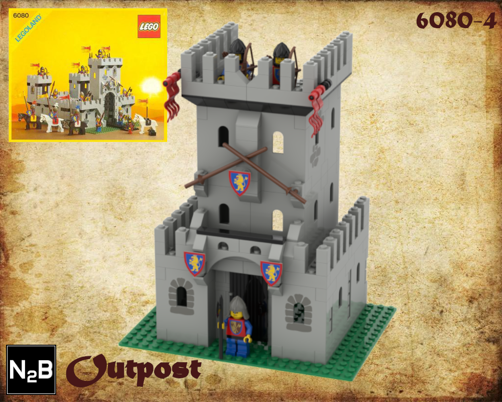 Lego Outpost - Alternative build 4 Lego Set 6080 King's Castle