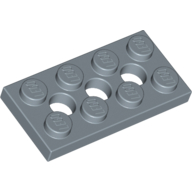 Lego Technic Plate 2 x 4 [3 Holes] / Sand Blue