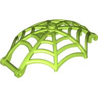 Lego Insect Accessory, Spider Web, Dome Shaped with Bar, Clips / Lime