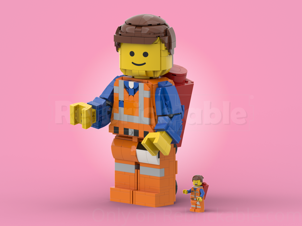 Lego Emmet - Lego Movie (Up scaled minifigure)