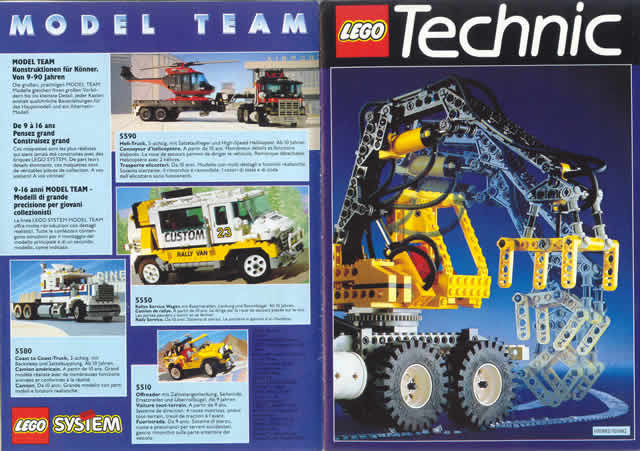 Lego 1992 Medium Technic European Foldout (100982/101082 EU-II (D/A/CH/F/I))