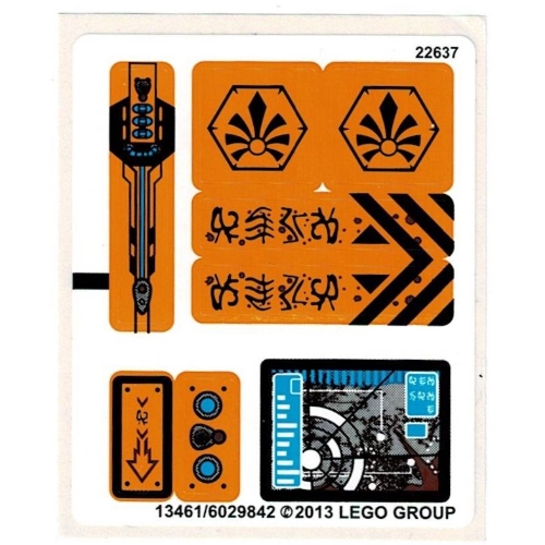 Lego Sticker Sheet for Set 70005-1 / [No Color/Any Color]