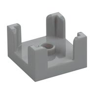 Lego Panel 2 x 2 x 1 Corner Posts with Centre Stud / Light Bluish Gray