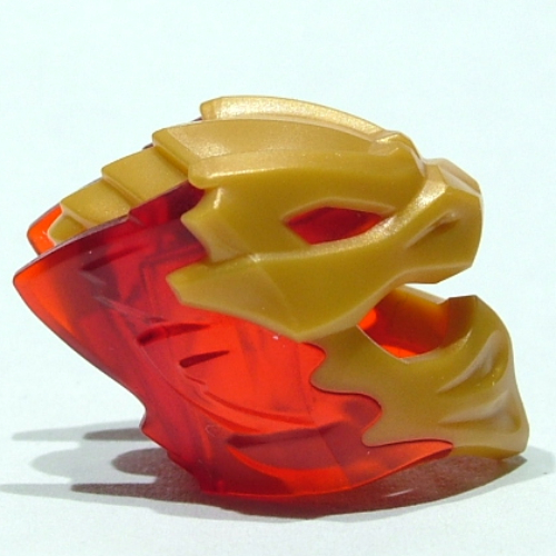 Lego Wrap / Mask with Marbled Trans-Red Crystals Pattern