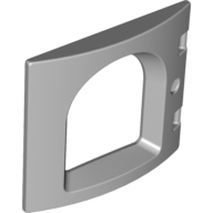 Lego Duplo Door / Window, Castle / Light Bluish Gray