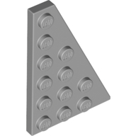 Lego Wedge Plate 6 x 4 Right / Light Bluish Gray