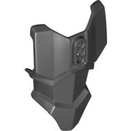 Lego Large Figure Torso Cover, Armour with 2 Chest Holes and Ball Joint Socket / Black