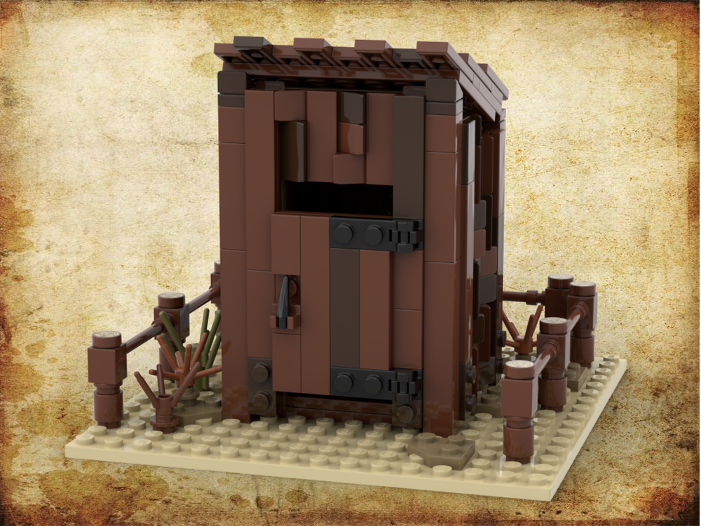 Lego Wild West outhouse