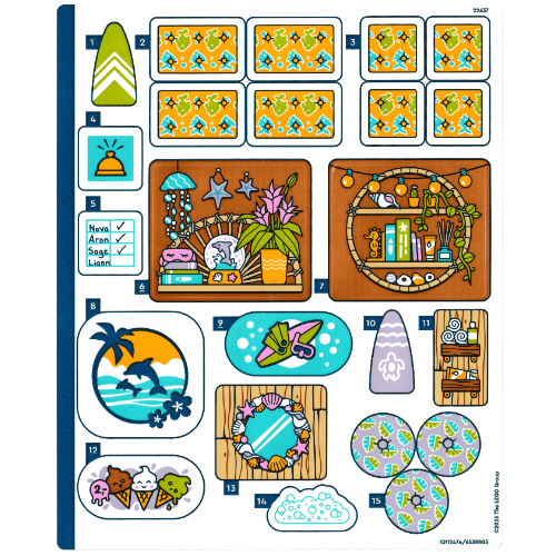 Lego Sticker Sheet for Set 42673-1 / [No Color/Any Color]