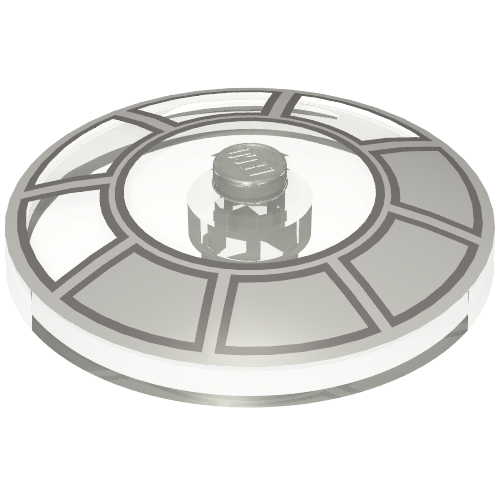 Lego Dish 4 x 4 Inverted [Radar] with Millennium Falcon Cockpit Print