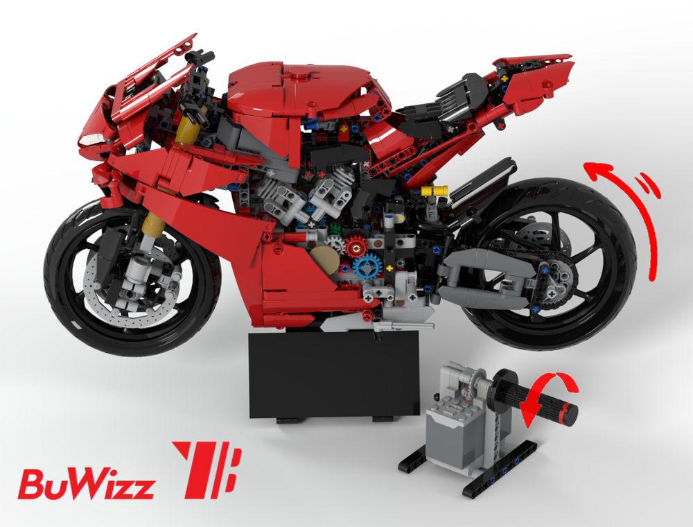 Lego Panigale V4S - Buwizz motorized stand (+ speed control)