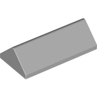 Lego Brick Sloped 45° 2 x 4 Double / Light Bluish Gray