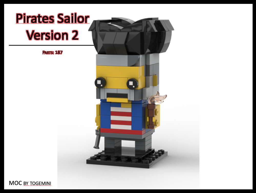 Lego Pirates - Sailor Version 2 Brickheadz