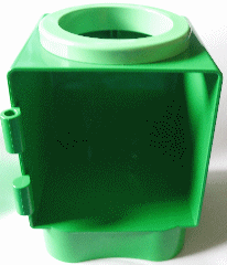 Lego Primo Shape Sorter Chamber, Light Green Circle with Circular Opening