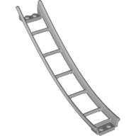 Lego Vehicle Track, Roller Coaster Ramp Large Lower Part, 6 Bricks Elevation / Light Bluish Gray